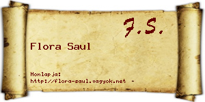 Flora Saul névjegykártya